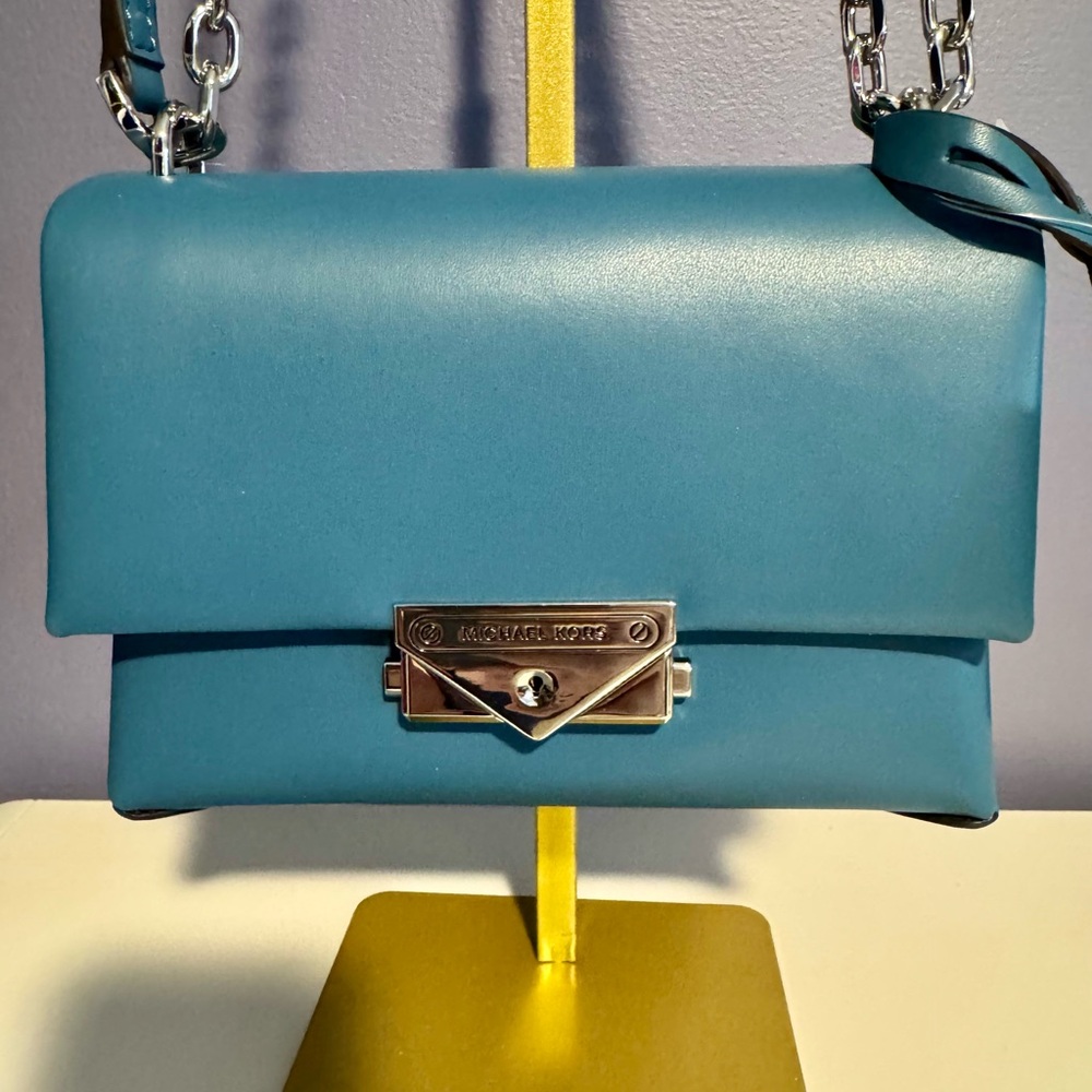 Michael Kors Cece Blue Leather Bag-NWT - Picture 6 of 7